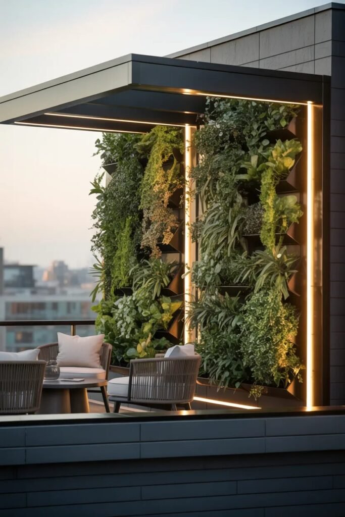 Modern balcony privacy ideas 8 LED garden balcony privacy ideas
