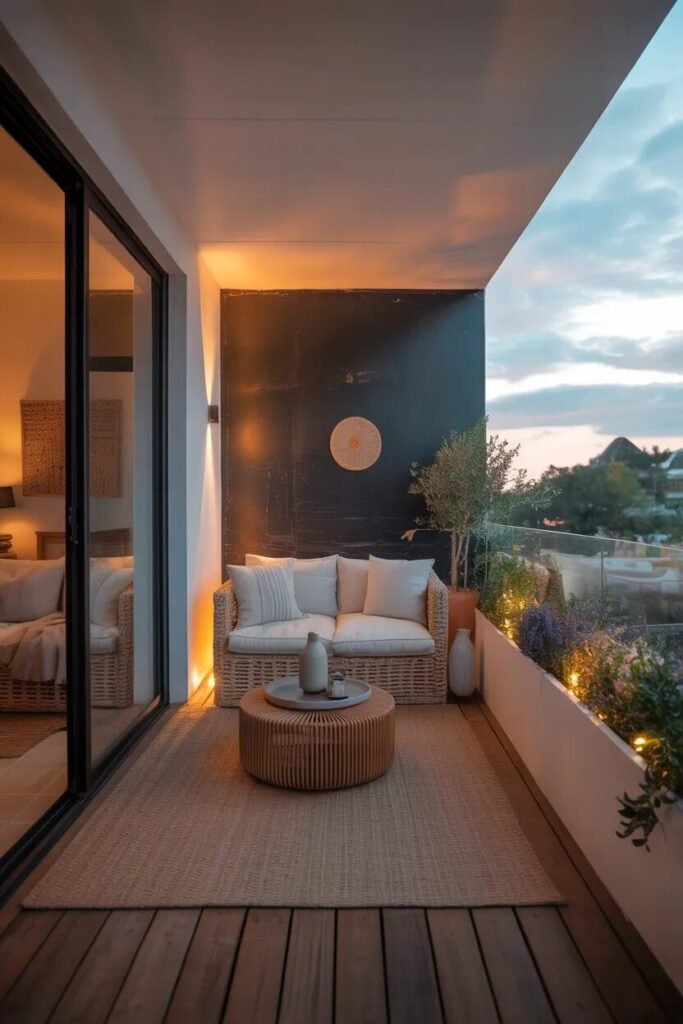 Modern balcony privacy ideas 13 black wall balcony privacy ideas