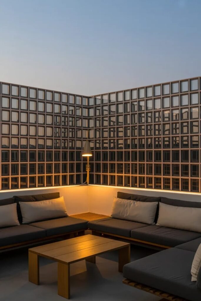 Modern balcony privacy ideas 14 glass block balcony privacy ideas