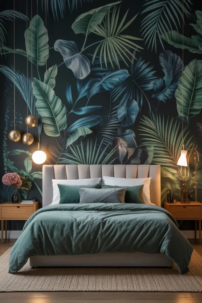 dark bedroom wallpaper design ideas