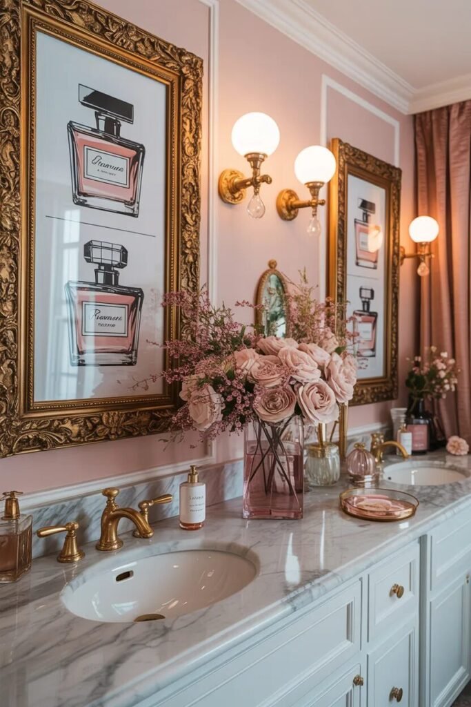 vintage bathroom print ideas gallery