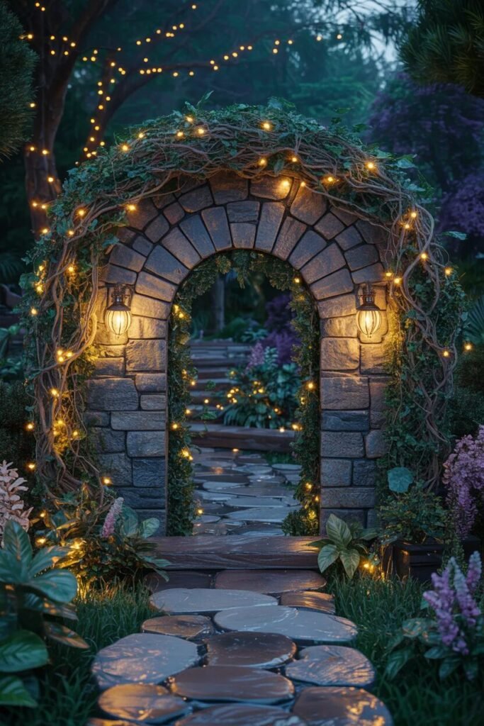 20 fairy garden ideas fairy entrance arch