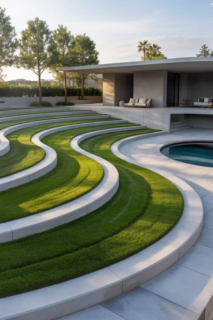 Wave landscape 19 yard ideas