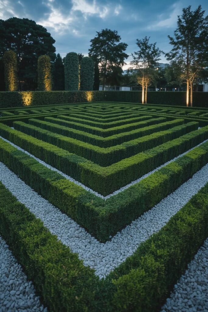 Hedge maze 19 yard ideas