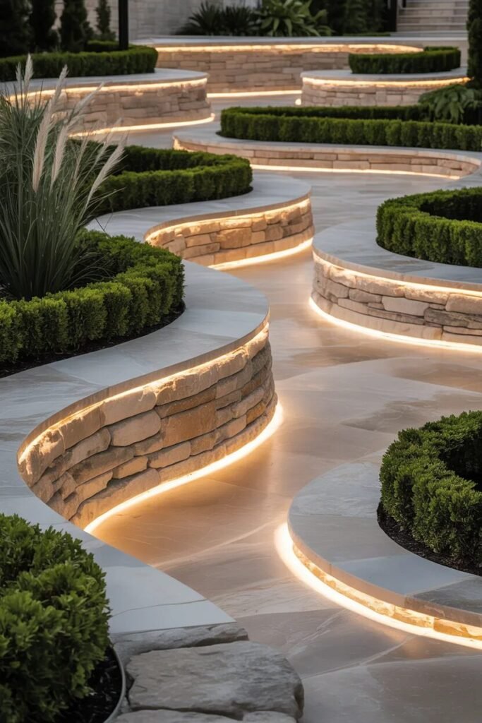 Ribbon pathway 19 yard ideas