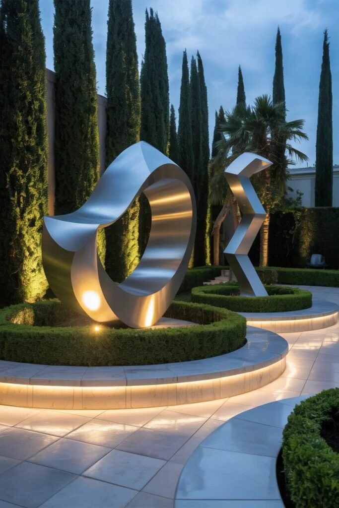 Metal sculpture 19 yard ideas
