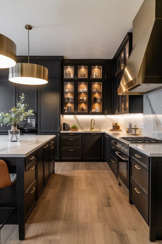 Luxury black kitchen cabinets ideas