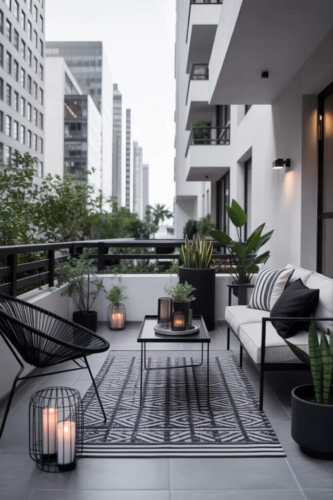 Minimalist apartment patio ideas design