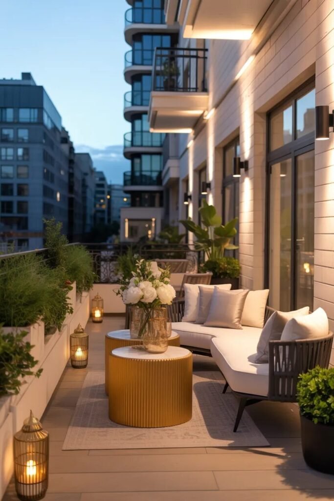 Glam apartment patio ideas luxury