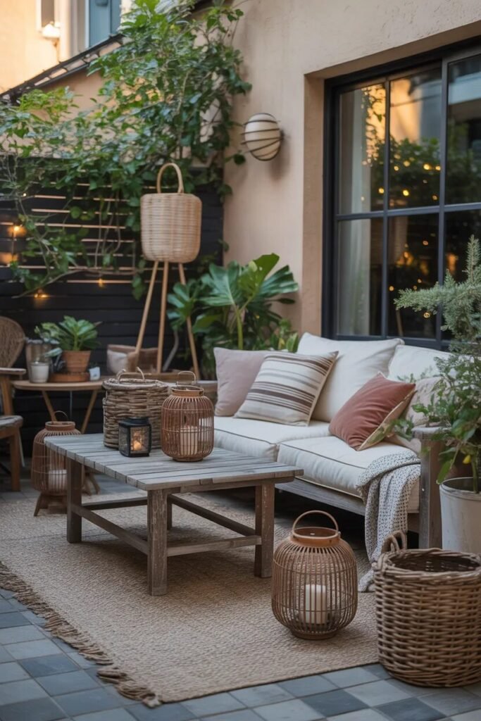 Rustic apartment patio ideas decor