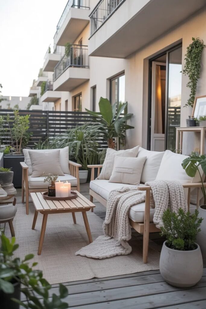 Scandinavian apartment patio ideas decor