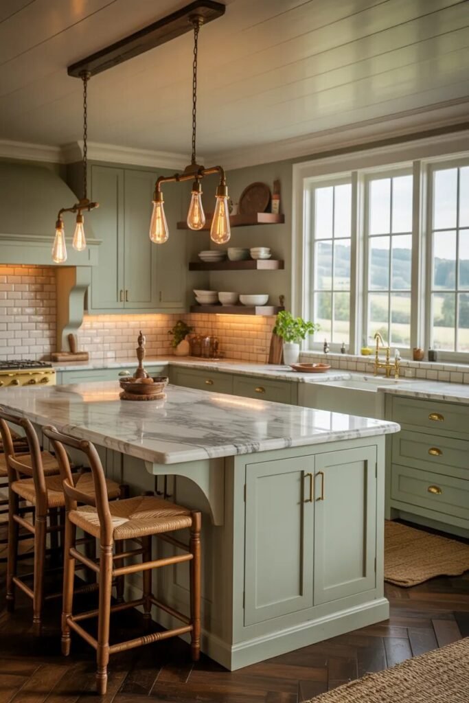 luxury farmhouse kitchen design ideas custom cabinets
