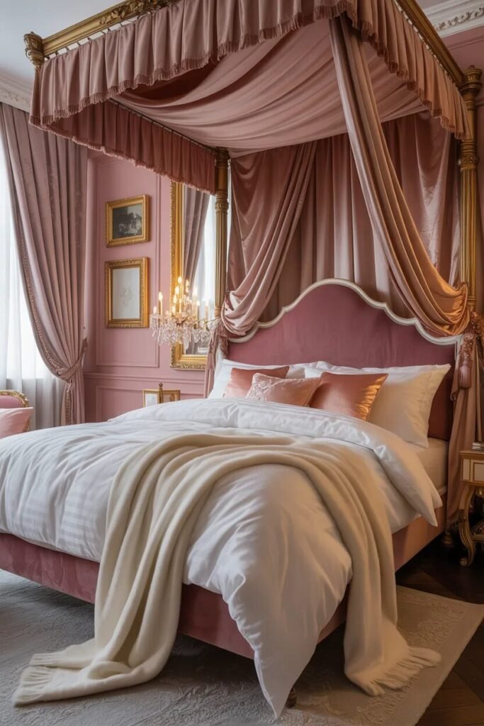 canopy bed ideas pink luxury dreamy bed