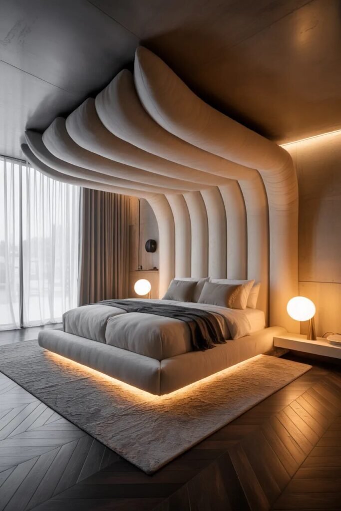 canopy bed ideas artistic sculptural bed