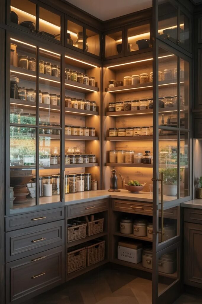luxury farmhouse kitchen design ideas pantry