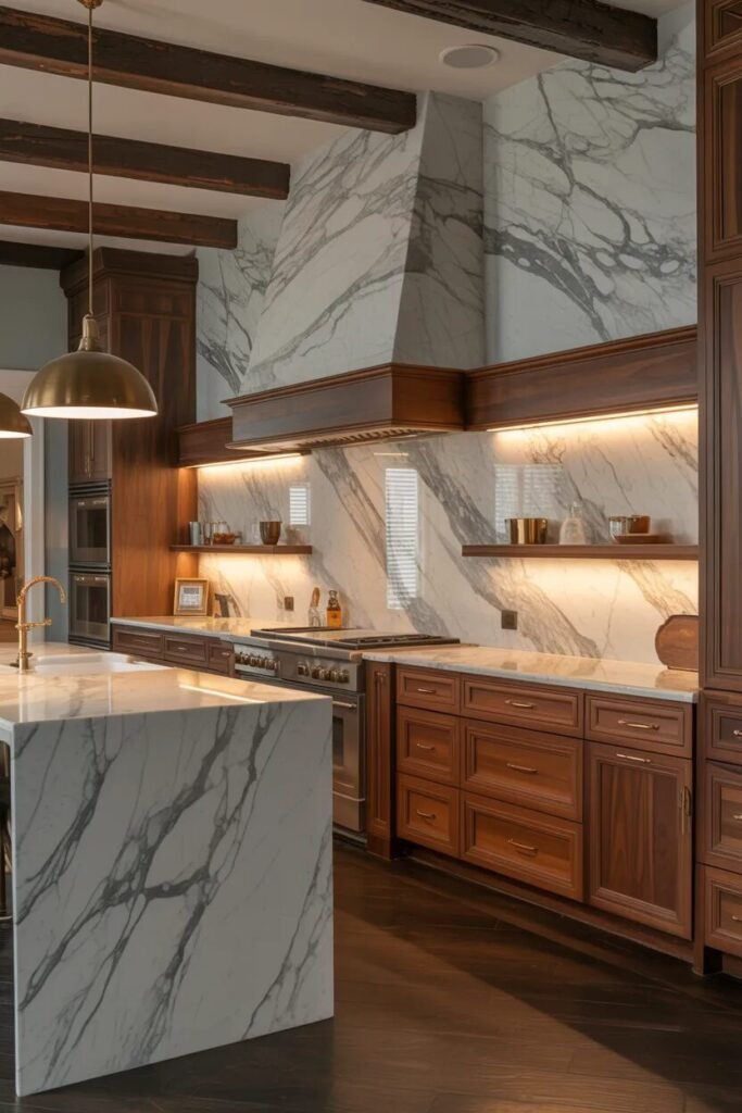 luxury farmhouse kitchen design ideas backsplash
