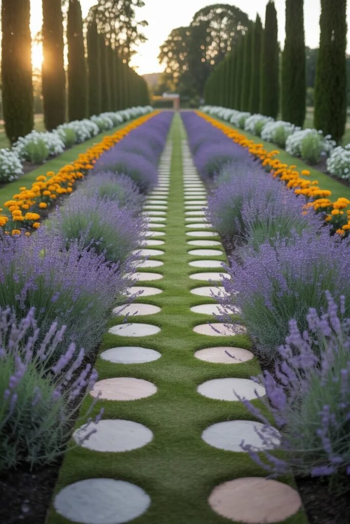 20 flower garden ideas pathway borders