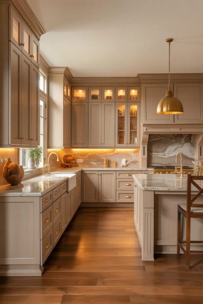 luxury farmhouse kitchen design ideas champagne