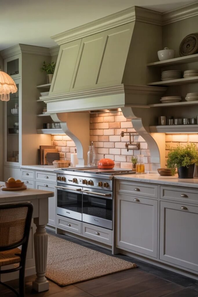luxury farmhouse kitchen design ideas hidden appliances