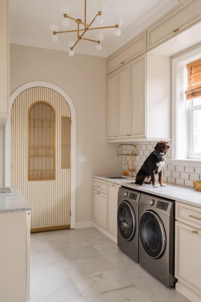 pet laundry room and mudroom combo