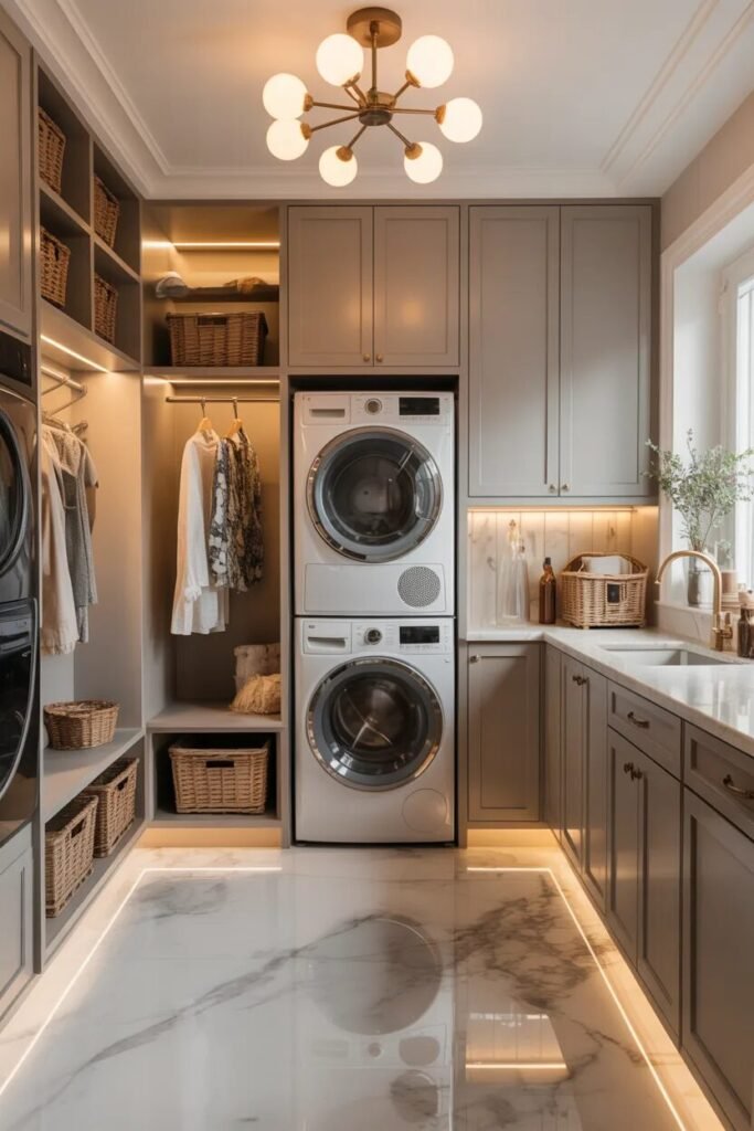 drying laundry room and mudroom combo