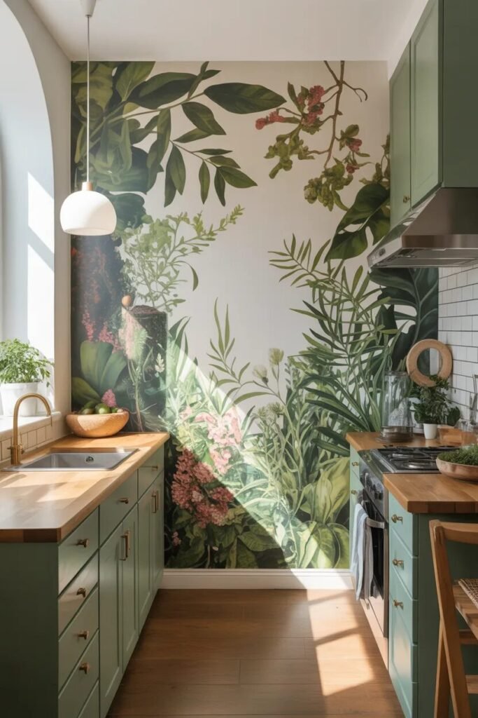 Botanical kitchen wall decor ideas