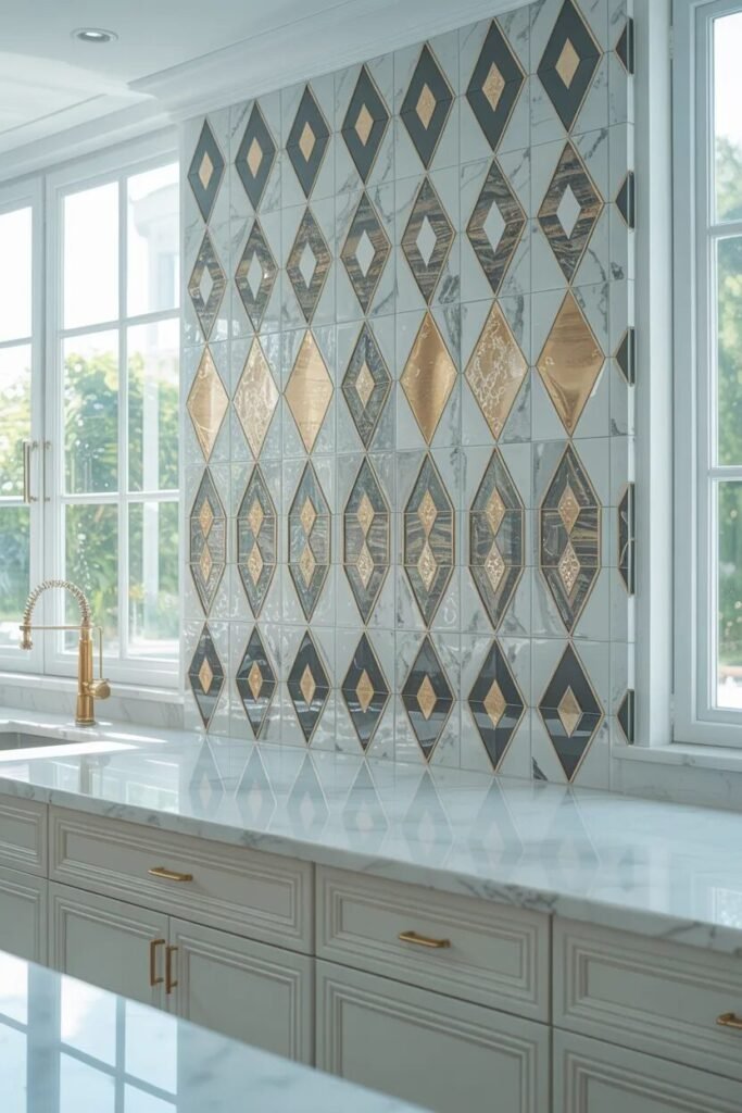 Tile kitchen wall decor ideas