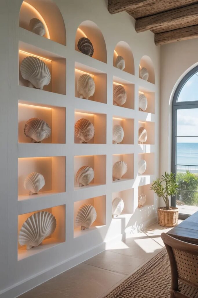 Arch coastal wall decor ideas