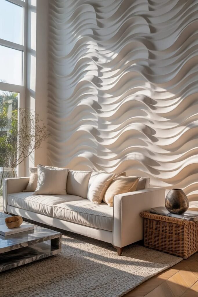 Wave coastal wall decor ideas
