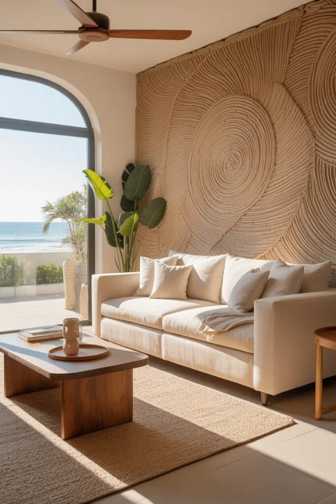 Sand coastal wall decor ideas