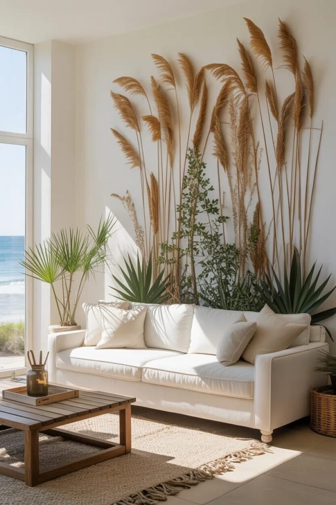 Botanical coastal wall decor ideas