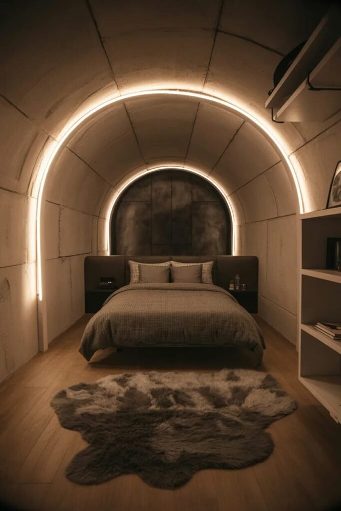 20 grunge bedroom design ideas tunnel room