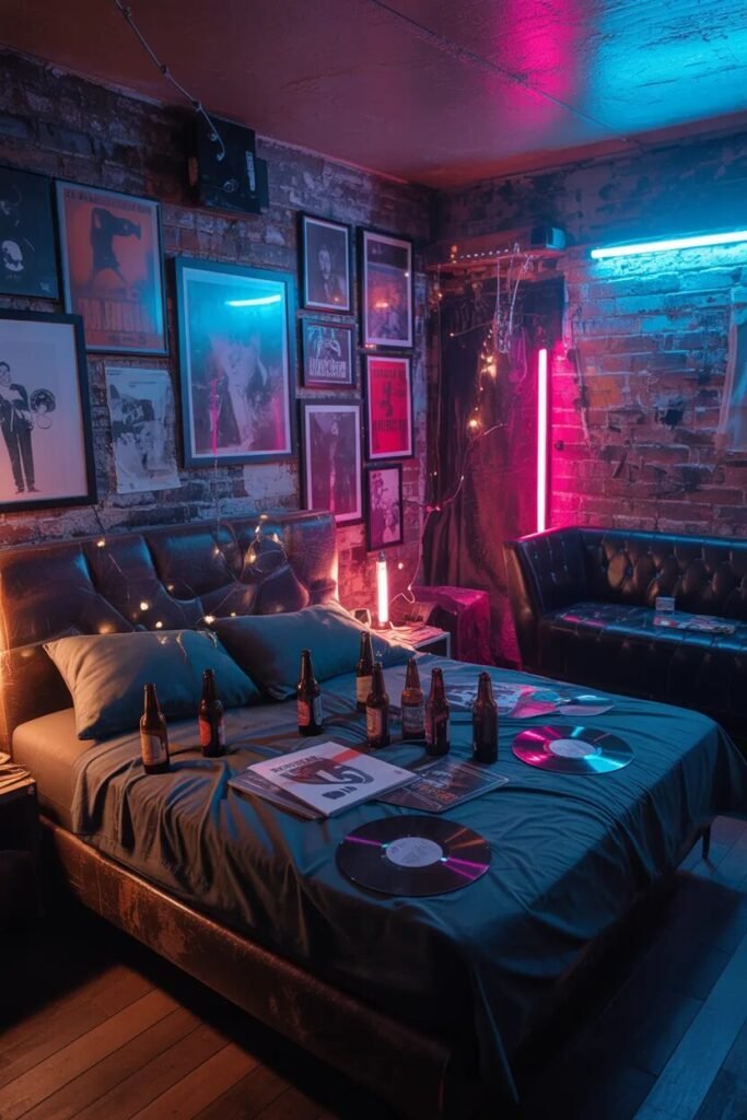 20 grunge bedroom design ideas club room