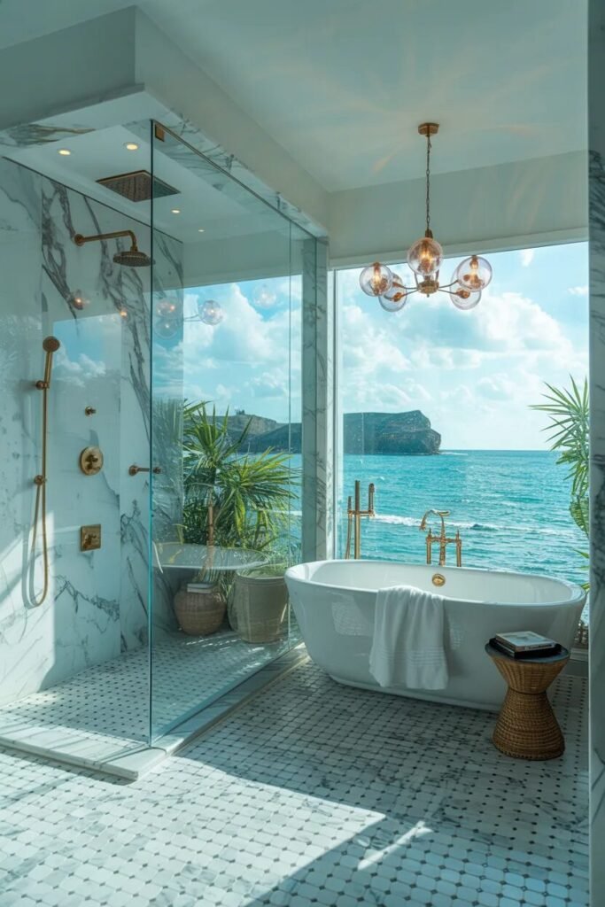 resort luxury coastal bathroom ideas