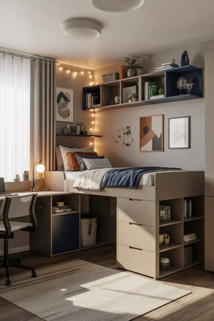 small boys dorm room design
