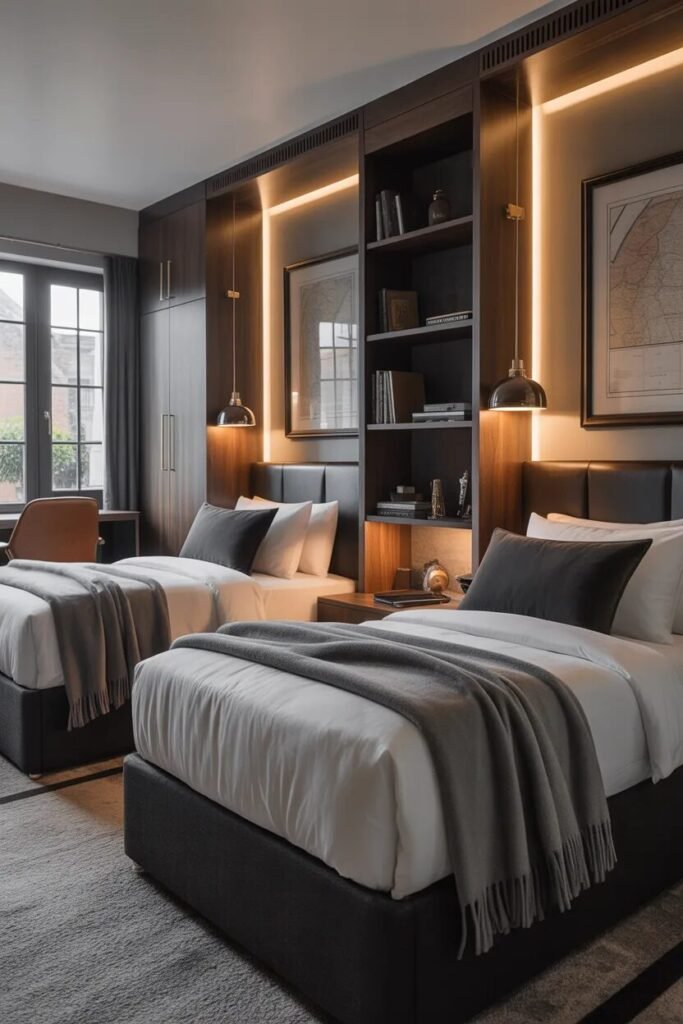 luxury boys dorm room design