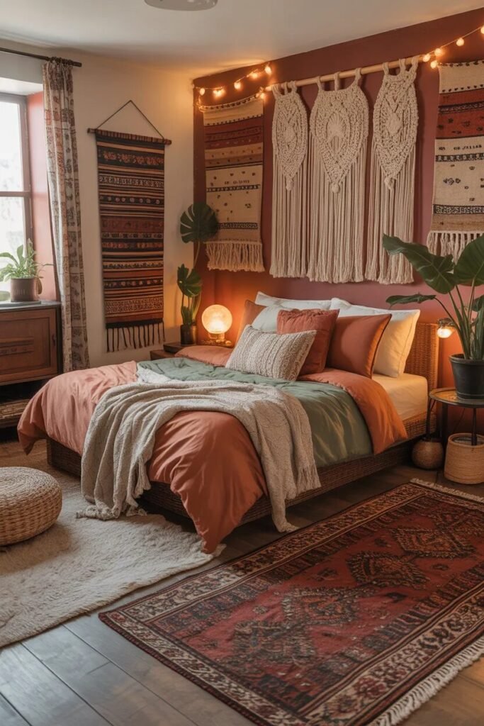  boho boys dorm room design