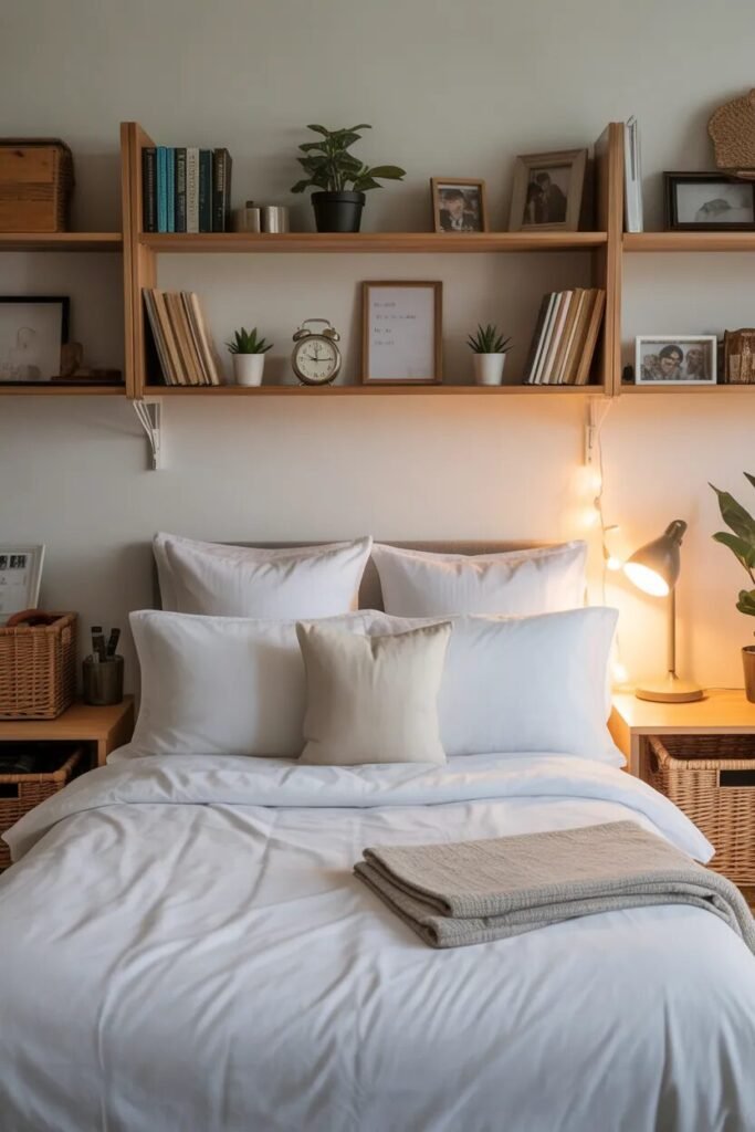 white boys dorm room design