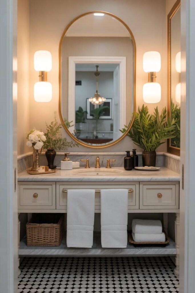 hotel luxury half bathroom design