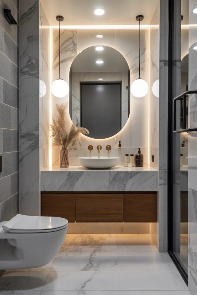 marble tile luxury bathroom design