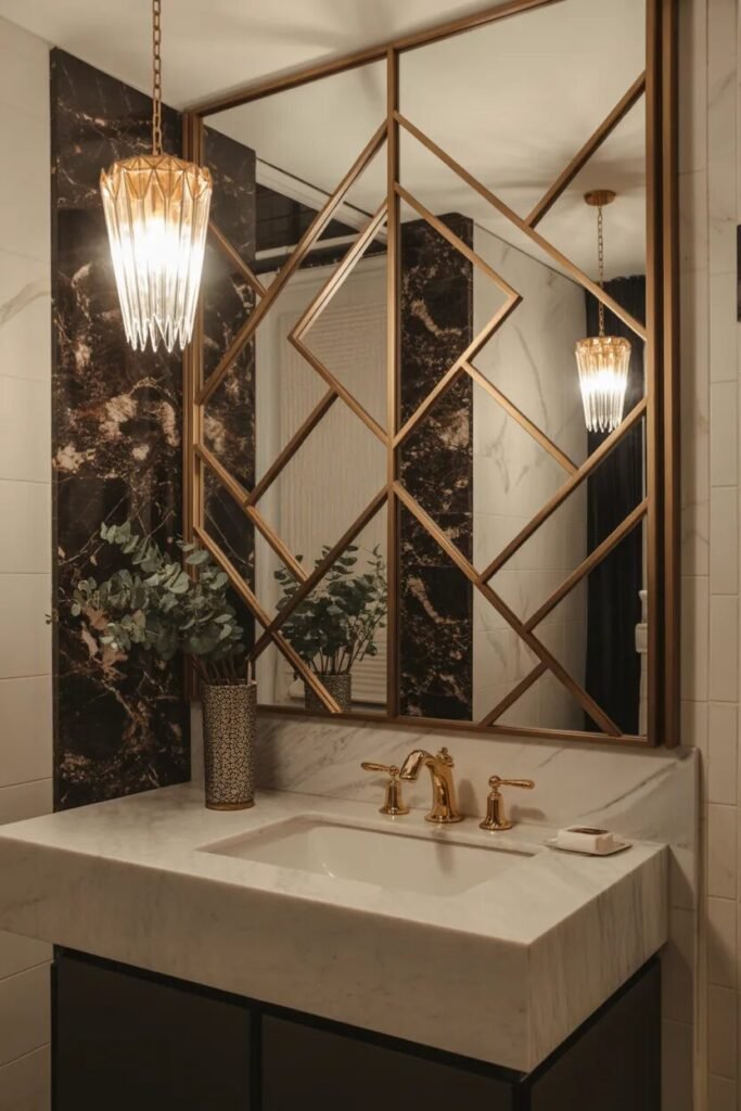 art deco luxury bathroom design
