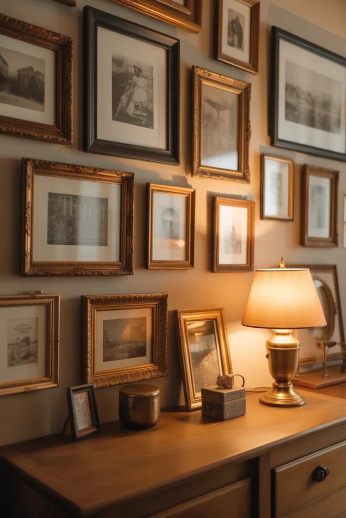 collage wall ideas for home decor vintage style