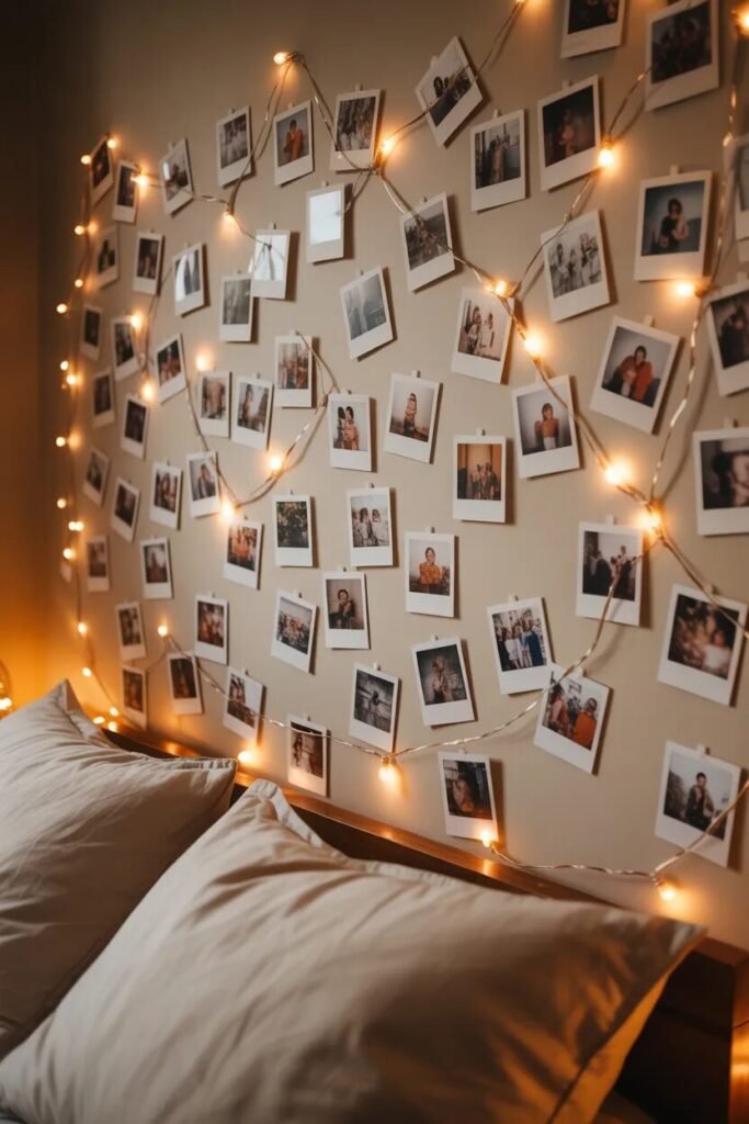collage wall ideas for home decor polaroid wall