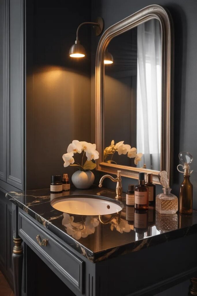 luxury vanity ideas dark