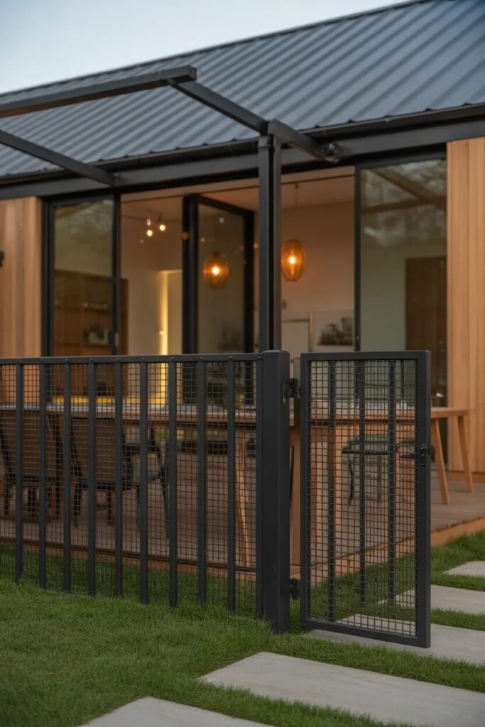 18 backyard fence ideas metal wood fence
