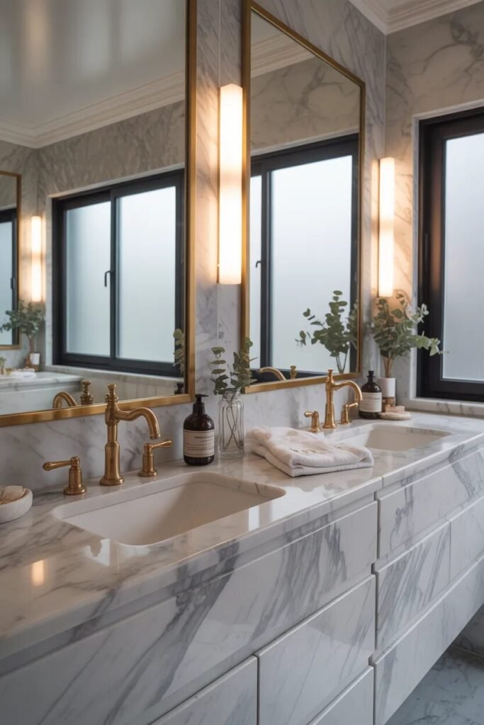 luxury vanity ideas marble