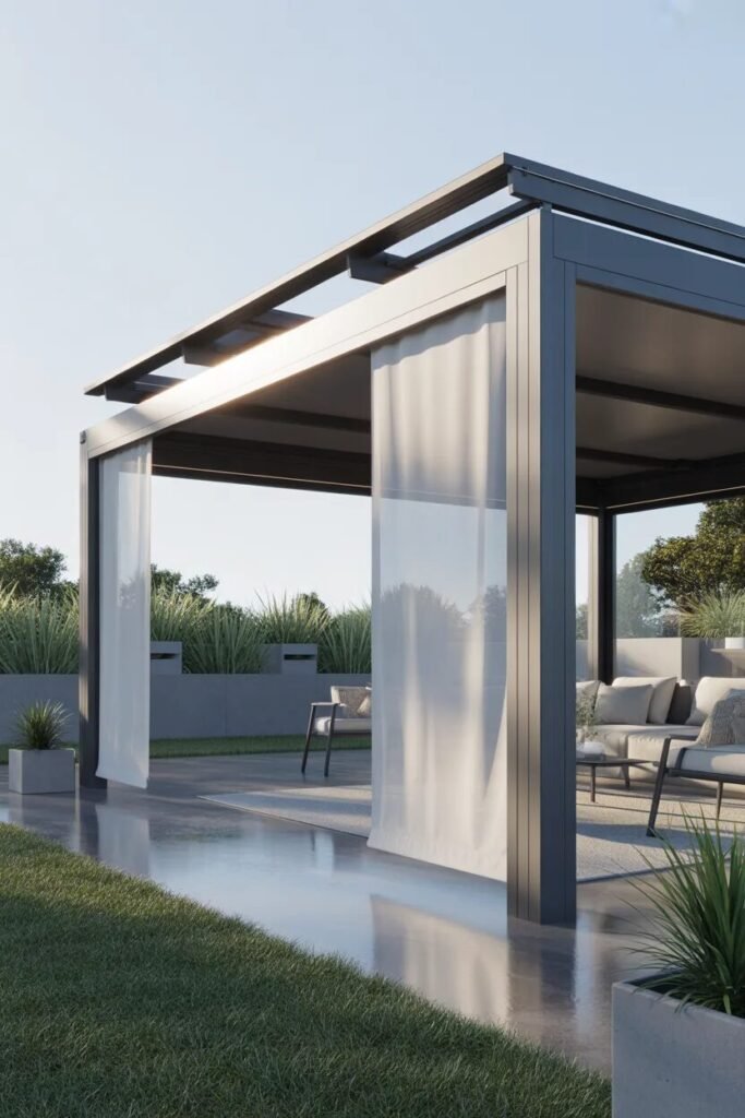 21 gazebo ideas for backyard retractable canopy