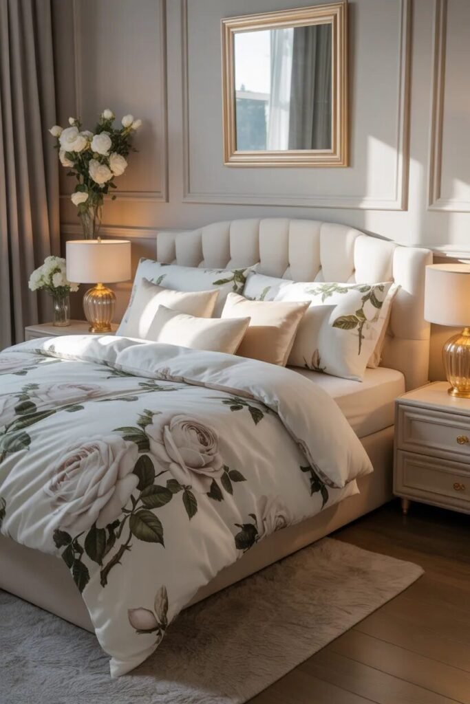elegant floral bedding ideas