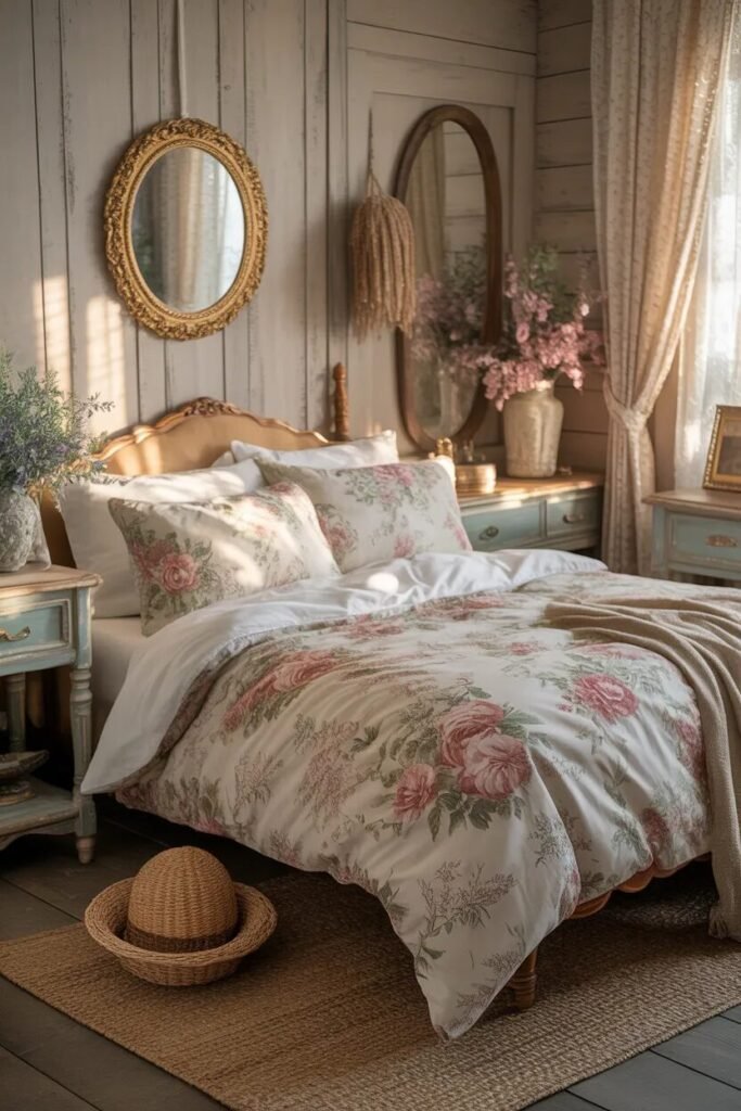 vintage floral bedding ideas