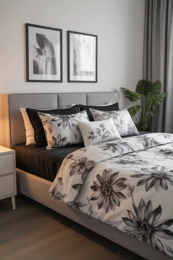 modern floral bedding ideas